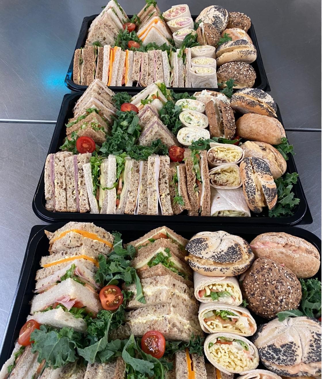 Catering sandwich and wrap platters